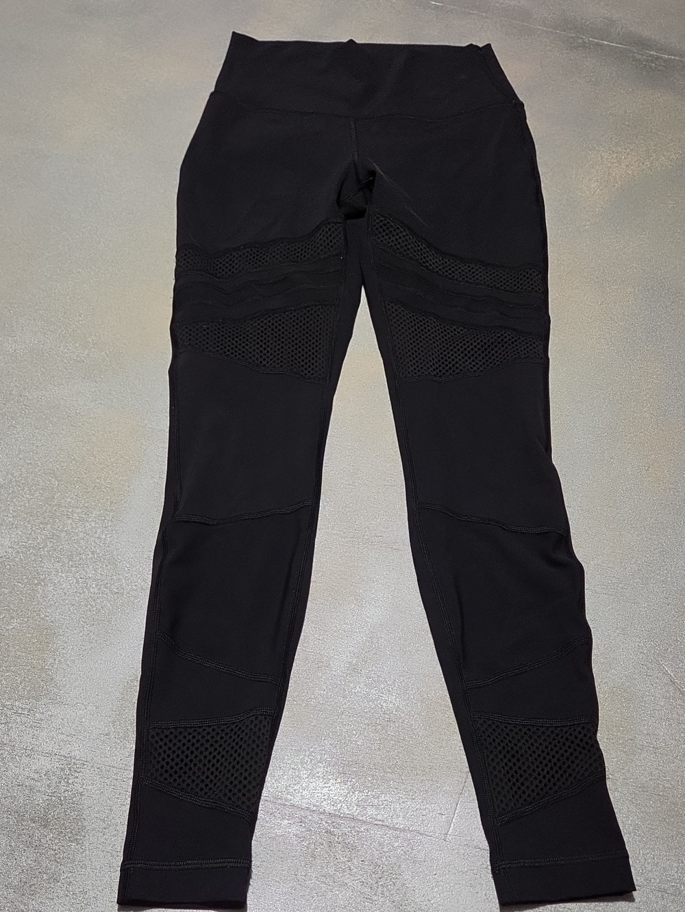 lululemon athletica Black Mesh-Panel Leggings Brand New!!! Crisp Tag